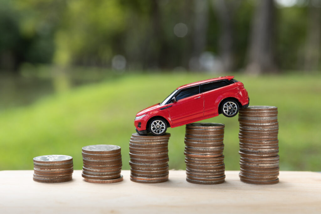 saving money for car or trade car for cash, finance concept saving money for car or trade car for cash, finance concept